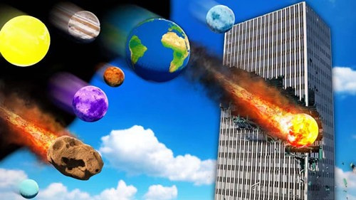 星球撞击模拟0